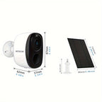 NNETM Wireless Solar Security Camera Outdoor (3MP Night Vision)